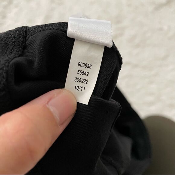 ATHLETA SUPPLEX LYCRA STRETCHY FLARED CAPRIS‎ LEGGINGS/ YOGA BLACK SZ small - Picture 10 of 11